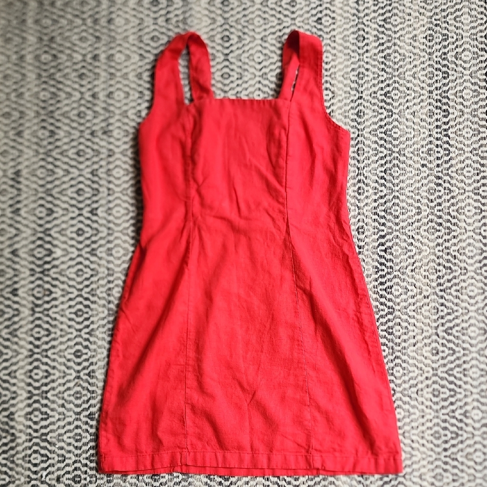 Elegant Red Sleeveless Dress